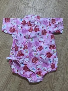 ハローキティ 甚平 ピンク 70cm