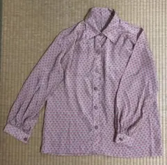 ブラウス　レディース　長袖　昭和レトロ