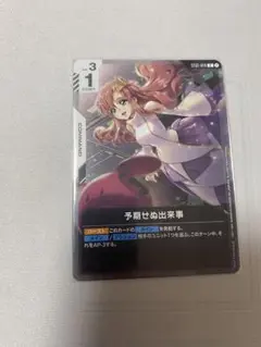 予期せぬ出来事（ラクス・クライン） 1枚 ガンダムカードゲーム パラレル（C）
