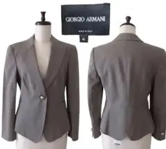 GIORGIO ARMANI シルク混テーラードジャケット イタリー製(131)