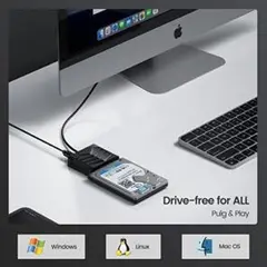ハードドライブアダプターケーブル UASP USBケーブル HDD/SSD対応