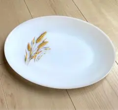 ファイヤーキング　ホワイトオーバルプレート2枚セット プレート - ファイヤーキング ＆ ヴィンテージ食器専門店 3DROPS