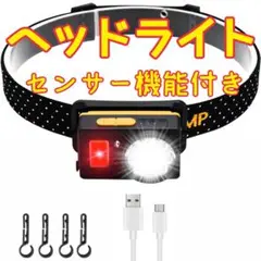 GeekMacroヘッドライト♥充電式 ledヘッドライトセンサー付き