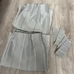 最終お値下げ‼️遮光2級カーテンスロウ グレー ニトリ100×135cm 2枚入り