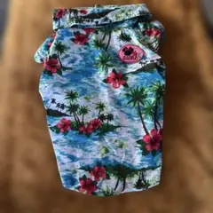 早い者勝ち！ミニーマウスハワイアンプリント ペット用シャツ ALOHA