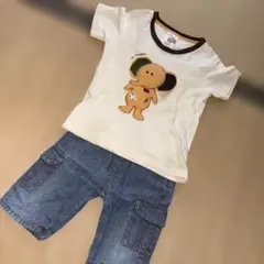 JIM THOMPSON 3歳 Tシャツ デニムショートパンツセット
