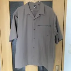 ブラウン 半袖シャツ 胸ポケット付き　GUメンズ