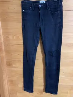 サムシング　黒　スキニー　ストレッチ　ブラック　美品