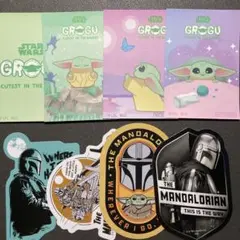 スターウォーズ　マンダロリアン　ステッカー　8枚