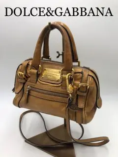 ドルチェu0026ガッバーナ ブランド ブラウン ハンドバッグ ショルダーバッグ