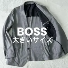 美品 52 3L大きいサイズ BOSS ボス ヒューゴボス テーラードジャケット
