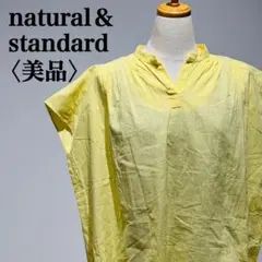 【美品】ナチュラルスタンダード Vネック 半袖シャツ 爽やか