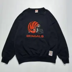 90s ナツメグ NFL USA製 スウェット L 黒 ブラック 6154