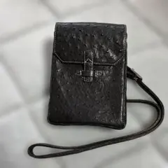 オーストリッチ本革ショルダーバッグ