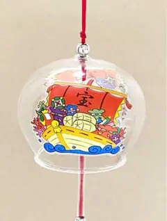 風鈴　宝船柄　ガラス風鈴-9