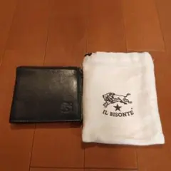 IL BISONTE 二つ折り財布 ブラック