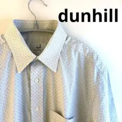 dunhill LONDON 半袖シャツ　Lサイズ　ダンヒル　総柄　メンズ