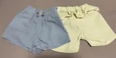 水色と黄色の半ズボンセット