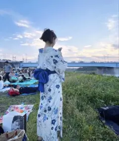 超美品　本染　浴衣セット