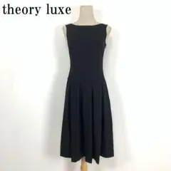 LA7308 セオリーリュクス ウール ノースリーブワンピース ブラック 38