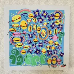 水森亜土 イラスト サイン色紙 昭和 レトロポップ イラスト アドたん ado 水森亜土 イラスト サイン色紙 昭和 レトロポップ イラスト アド