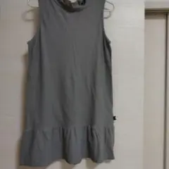 ノースリーブ チュニック グレー