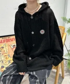 sedacle メッシュニットパーカー