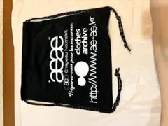 【当日発送】韓国限定 aeae エーイーエーイー ナップサック リュック 黒
