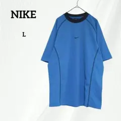NIKE　ナイキ　メンズ　メッシュ　半袖Tシャツ　ブルー　Lサイズ