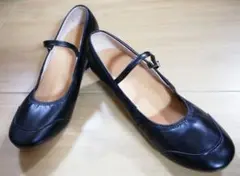 新品　ブラックストラップ付きバレエシューズ　キャラクターシューズ　社交ダンス