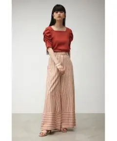 AZUL BY MOUSSY ストライプ パンツ S アズール バイ マウジー