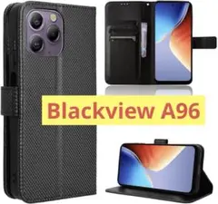 ☘️Blackview A96 ケース 手帳型　スタンド機能　ストラップ付き