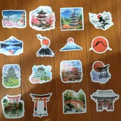 ⑯日本の風景ステッカーセット