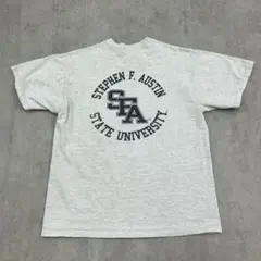 USA製　ラッセルアスレティック　カレッジ　Tシャツ　古着　杢グレー　灰色　M