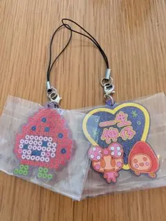 一番くじ たまごっち F賞 きらきらラバーチャーム いちごっち
