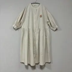 美品 スタジオジブリ シャツワンピース 魔女の宅急便 パンリース リネン混 美品 スタジオジブリ シャツワンピース 魔女の宅急便 パンリース
