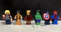 アベンジャーズ　LEGO互換　ミニフィグ　6体セット!