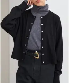 IENA BLACK ステイシーカーディガン