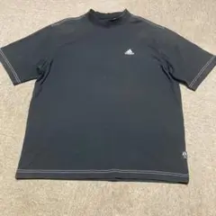 adidas Climalite ゴルフモックネックシャツ ブラック　Lサイズ