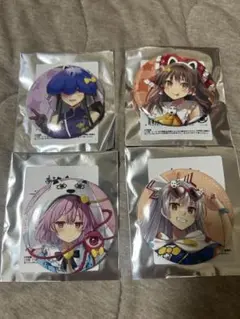 東方projectよみうりランド 缶バッジ 日狭美 霊夢 さとり 妹紅