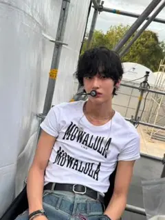 Mowalola Double Logo Nettspend 着用 Tシャツ M