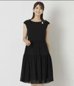 tobechic トゥービーシック　ブラック ドレス ワンピース　三陽商会