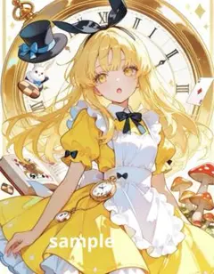 AIイラスト 美女 L版サイズ 1点物 A46