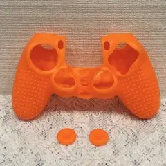 PS4 / SLIM/PROコントローラー シリコンラバーカバー オレンジ