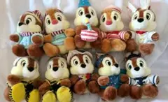 DS ディズニーストア ぬいぐるみ ☆ チップ デール 10点セット G