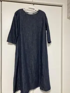 ビアズリー デニム刺繍ワンピース