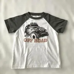 GYMBOREE オフロード車 Tシャツ XS (3-4) 刺繍デザイン