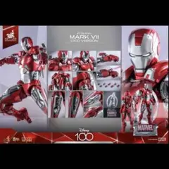 ホットトイズ　アイアンマン　マーク7(プラチナカラー)D100 新品未使用 ムービー・マスターピース DIECAST】『ディズニー100』1/6