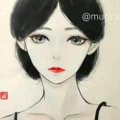絵画 美人画 肉筆原画 水墨画 日本画 ミクストメディア
