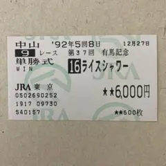 1995年 第88回 京都記念 ライスシャワー、1着馬ワコーチカコ他単勝馬券 ワコーチカコ 1995年(平成7年)第88回京都記念(G2) - YouTube